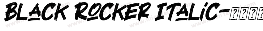 Black Rocker Italic字体转换